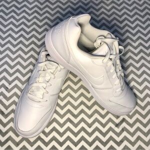 Excellent Condition Men’s Ebernon Low Triple White Basketball Shoes, Size 14